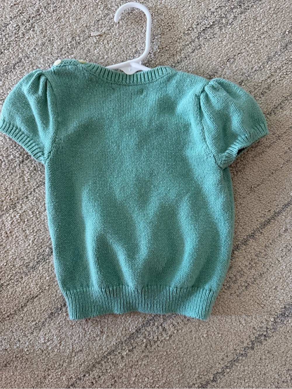 Ralph Lauren Kids Bear Short Sleeve Sweater Top - Picture 2 of 2